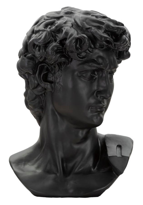 Statueta Mauro Ferretti Big Black Head  44X35,5X60 cm, Negru