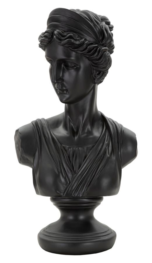 Statueta Mauro Ferretti Black Roman Womand Statue  22X16X41 cm, Negru