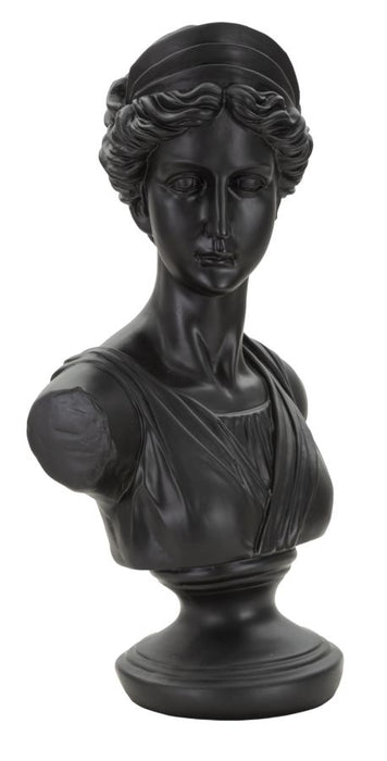 Statueta Mauro Ferretti Black Roman Womand Statue  22X16X41 cm, Negru