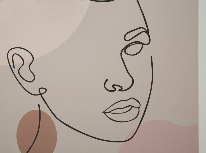Tablou Mario Ferretti Face C, 35X2X48 cm, Multicolor