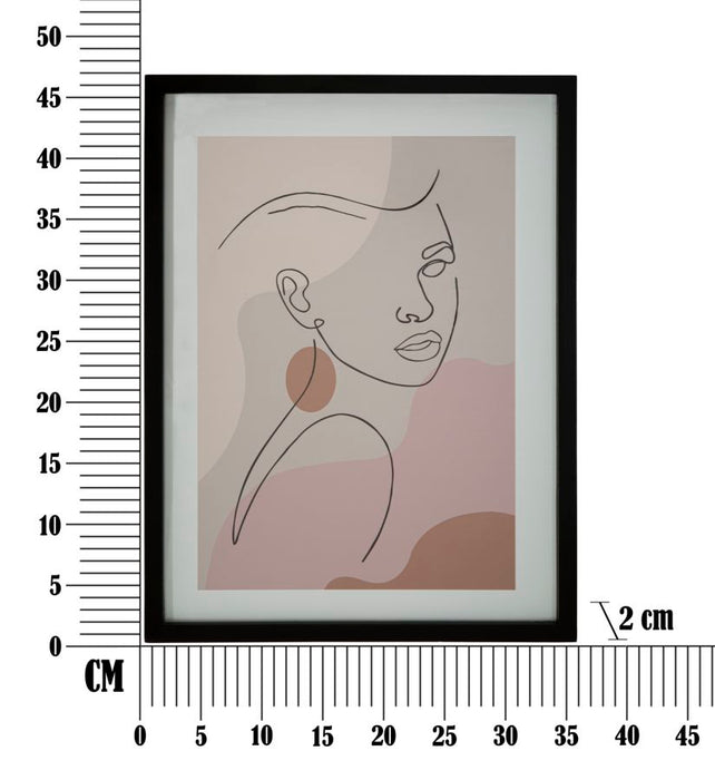 Tablou Mario Ferretti Face C, 35X2X48 cm, Multicolor