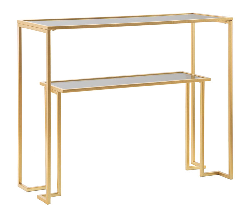 Consola Mauro Ferretti Level  100X35X80 cm, Auriu