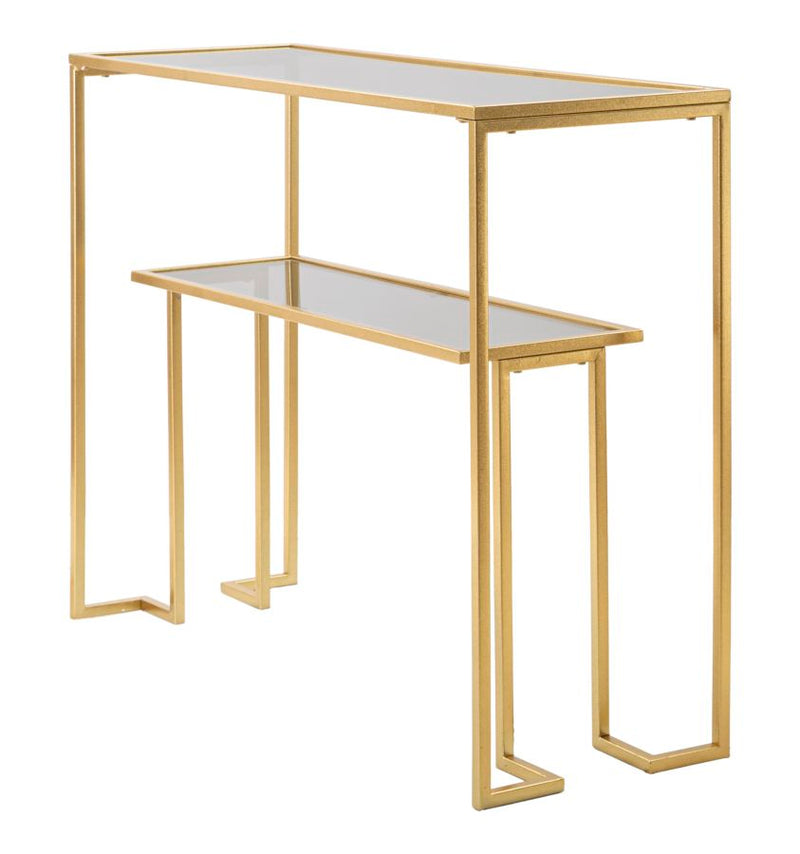 Consola Mauro Ferretti Level  100X35X80 cm, Auriu