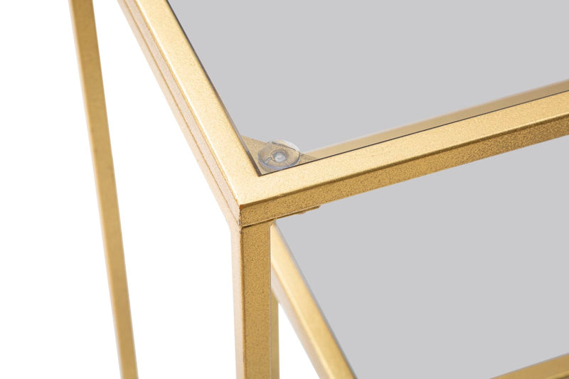 Consola Mauro Ferretti Level  100X35X80 cm, Auriu
