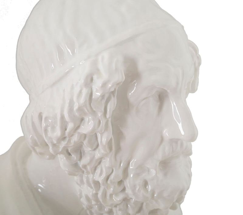Statueta Mauro Ferretti Sage Statue   12,9X12,5X25 cm, Alb