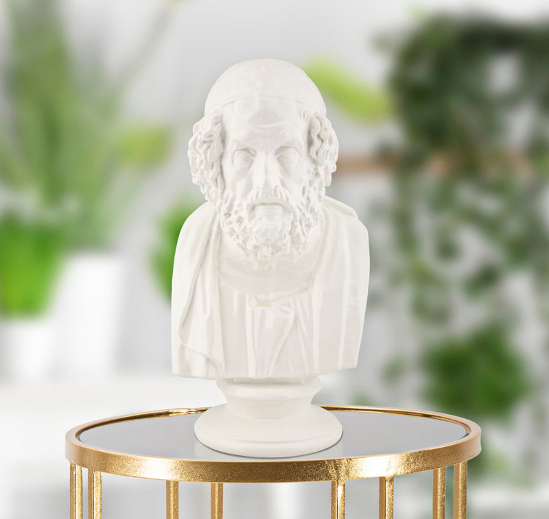 Statueta Mauro Ferretti Sage Statue   12,9X12,5X25 cm, Alb