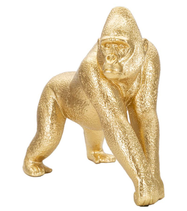 Statueta Mauro Ferretti Gorilla decor Side  24,3X13,9X22,8 cm, Auriu