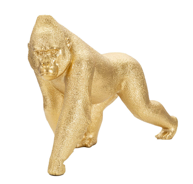 Statueta Mauro Ferretti Gorilla decor Front  29,7X11,5X21,8 cm, Auriu