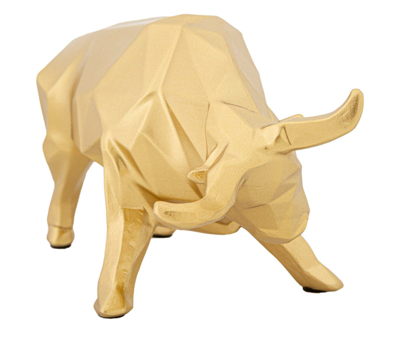 Statueta Mauro Ferretti Bull decor  19,5X9,9X10,6 cm, Auriu