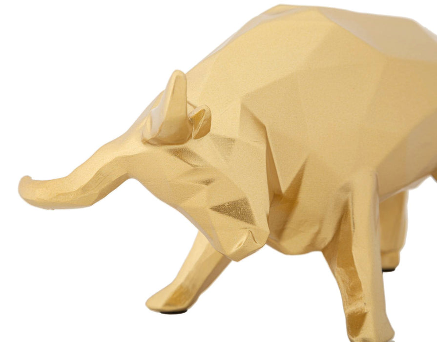Statueta Mauro Ferretti Bull decor  19,5X9,9X10,6 cm, Auriu