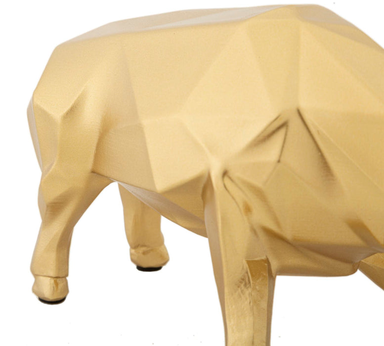 Statueta Mauro Ferretti Bull decor  19,5X9,9X10,6 cm, Auriu