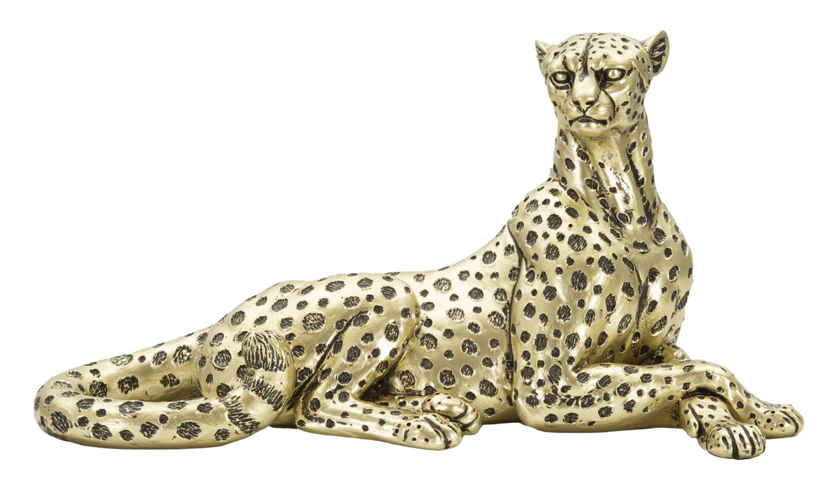 Statueta Mauro Ferretti Leopard Point   27,3X10,3X13,9 cm, Auriu/ Negru