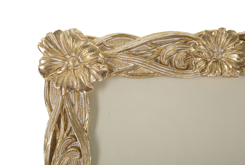 Rama Foto Mauro Ferretti Twist Flo  26,6X2,2X31,3  cm, Auriu/ Alb