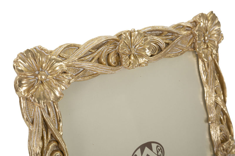 Rama Foto Mauro Ferretti Twist Flo  26,6X2,2X31,3  cm, Auriu/ Alb