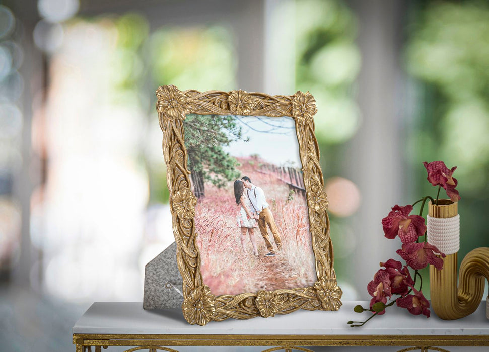 Rama Foto Mauro Ferretti Twist Flo  26,6X2,2X31,3  cm, Auriu/ Alb