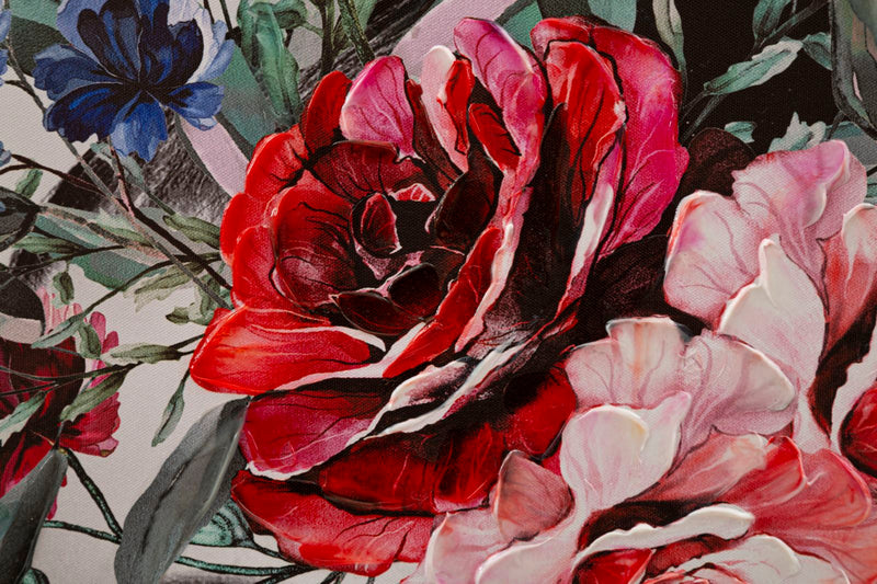 Tablou decorativ Printat/Pictat Mauro Ferretti  Lady Flower A,  80X2,8X120 cm, Multicolor