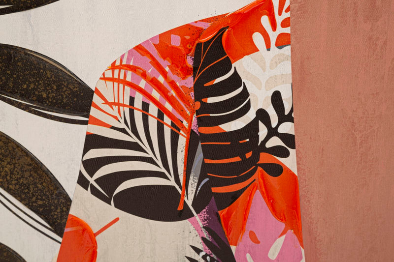 Tablou decorativ Printat/Pictat Mauro Ferretti  Lady Jungle A,  80X2,8X120 cm, Multicolor