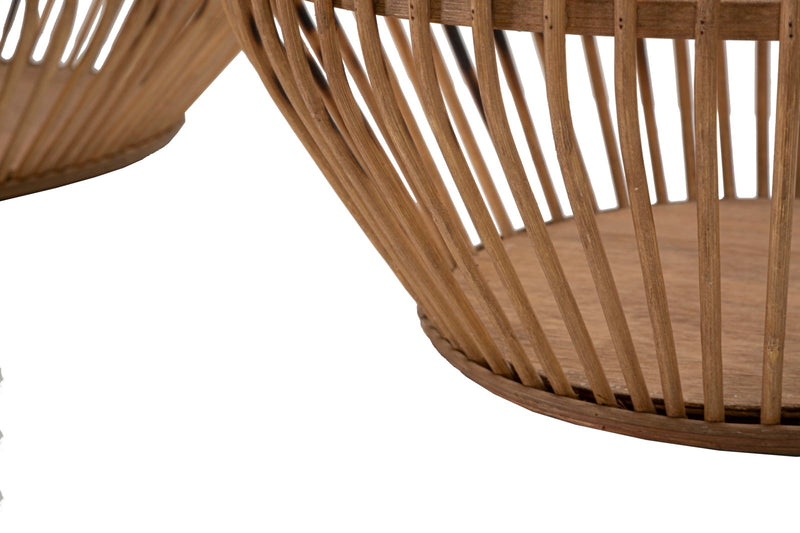 Set Cosuri decorative Mauro Ferretti Fuji, Set 2 Piese,  Ø 47X39,5-34X36,5 cm, Maro