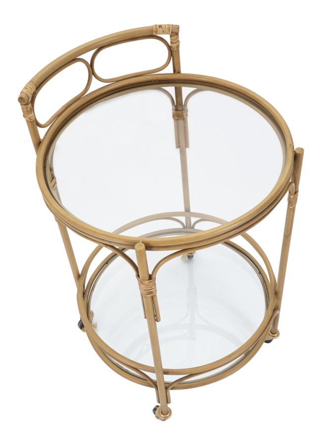 Carucior Servire Mauro Ferretti Panama Round  Ø 51X74 cm, Maro