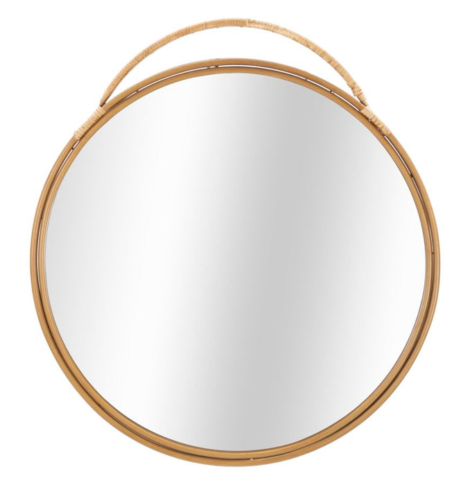 Oglinda decorativa Mauro Ferretti Panama Round  80X4X88 cm, Maro
