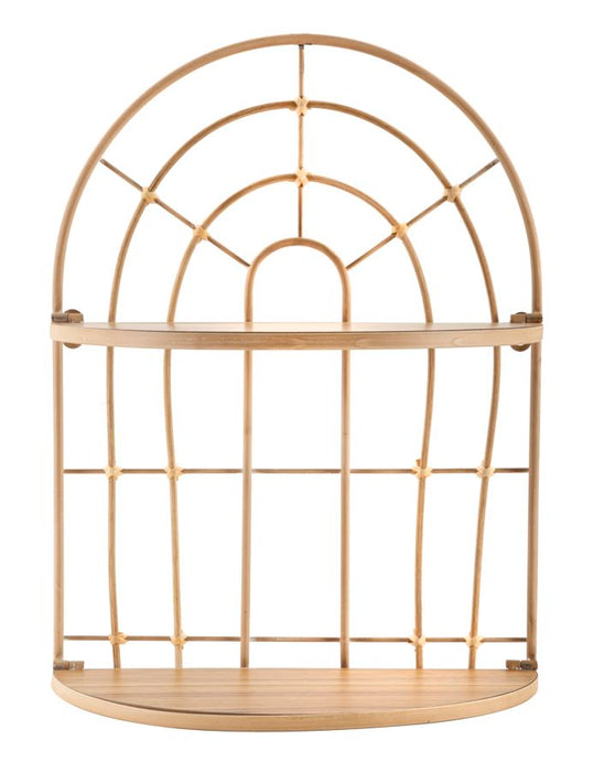 Raft de Perete Mauro Ferretti Arch Double 34,5X18X45,5 cm, Maro