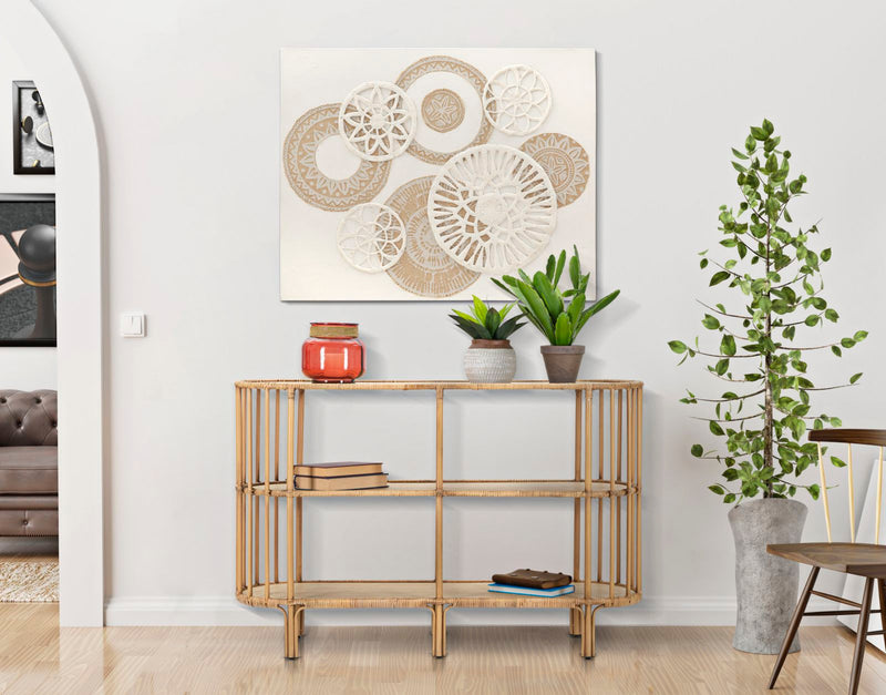 Consola Mauro Ferretti Panama 3 Shelves  120X37,5X80 cm, Maro
