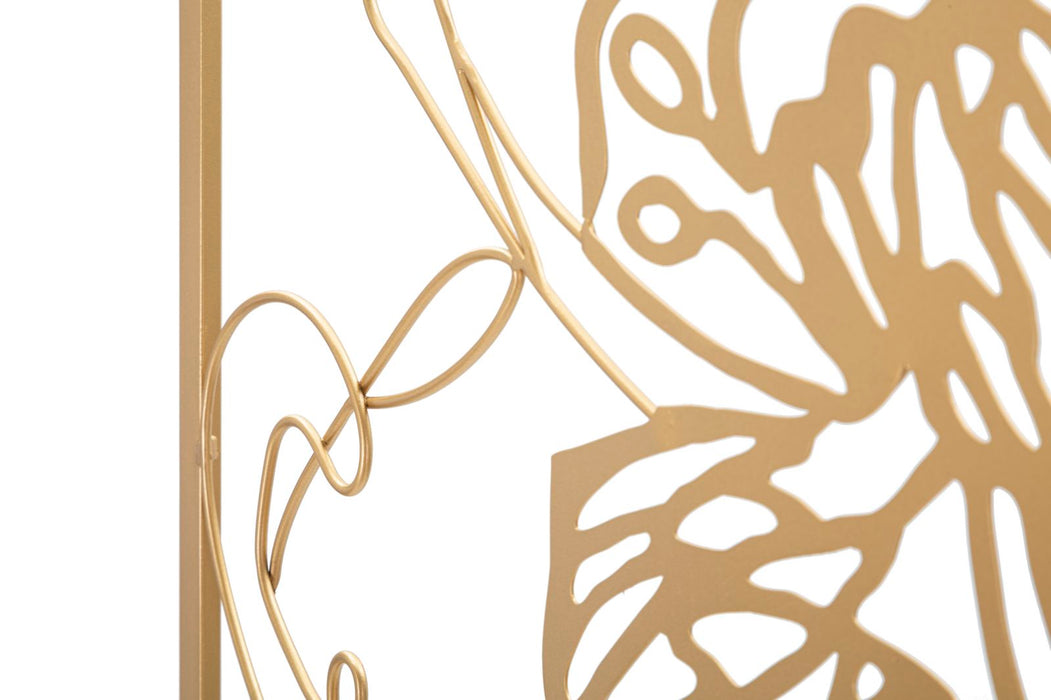 Decoratiune de Perete Mauro Ferretti Gold Face  60X1X80 cm, Auriu