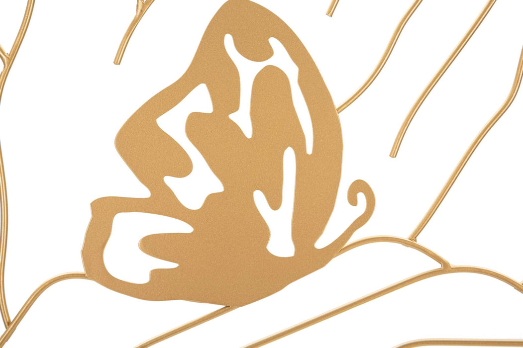 Decoratiune de Perete Mauro Ferretti Hands On Face  60X1X80 cm, Auriu