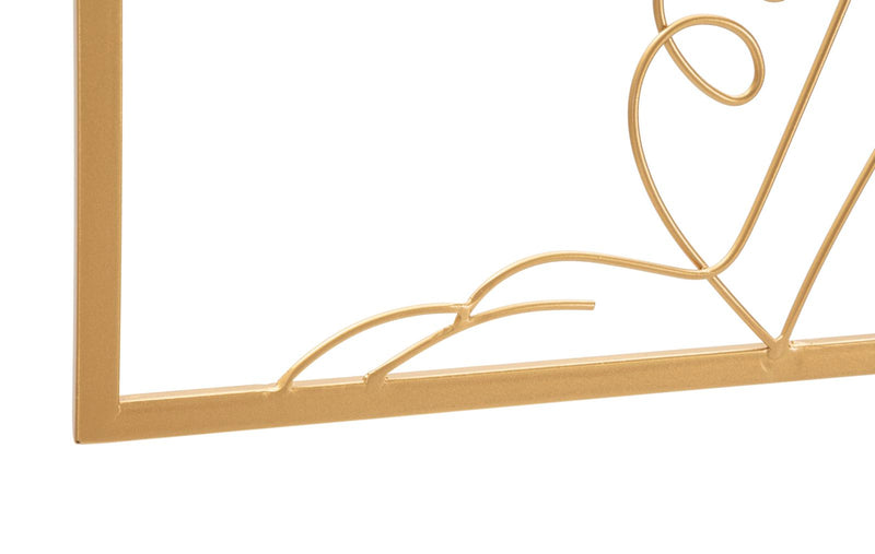 Decoratiune de Perete Mauro Ferretti Gold Woman  60X1X80 cm, Auriu