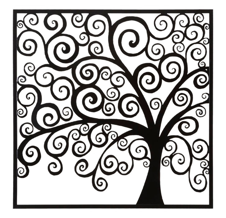 Decoratiune de Perete Mauro Ferretti Three Plus  100X1X100 cm, Negru
