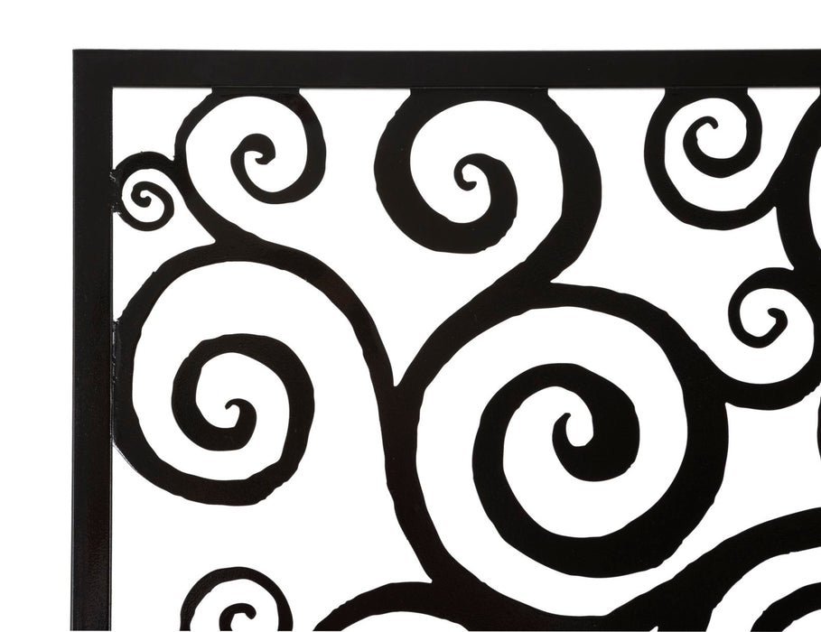 Decoratiune de Perete Mauro Ferretti Three Plus  100X1X100 cm, Negru