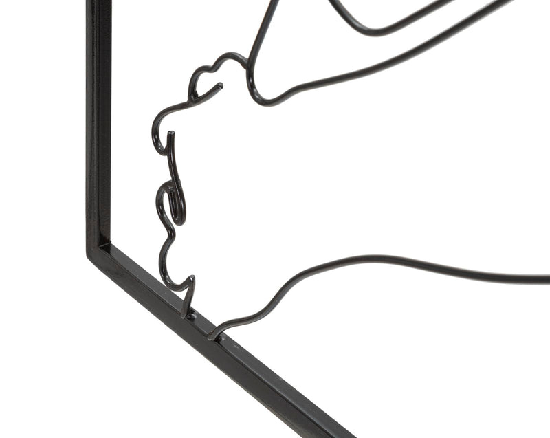 Decoratiune de Perete Mauro Ferretti Nudity  60X1X80 cm, Negru