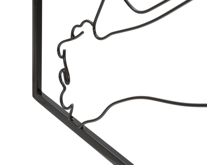Decoratiune de Perete Mauro Ferretti Nudity  60X1X80 cm, Negru