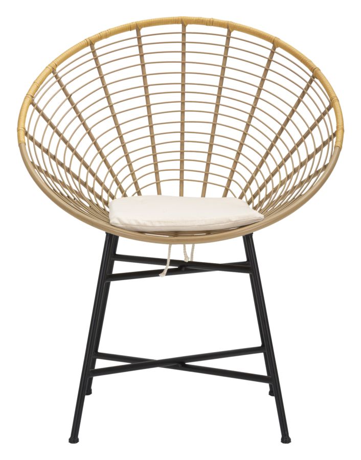 Scaun Mauro Ferretti Panama,  72X56,5X88 cm, Negru/ Maro