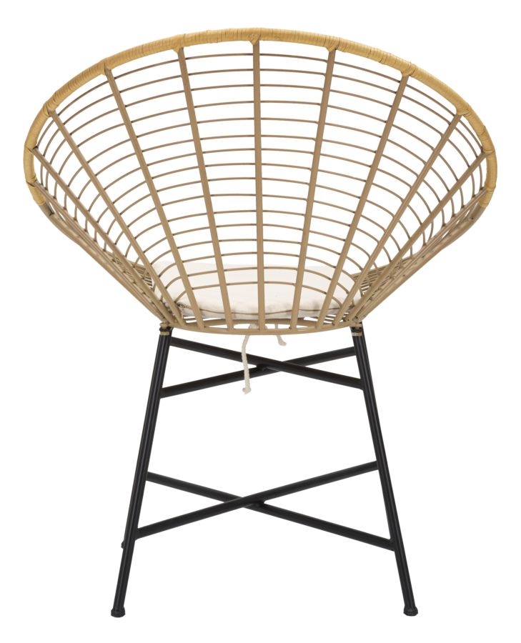 Scaun Mauro Ferretti Panama,  72X56,5X88 cm, Negru/ Maro