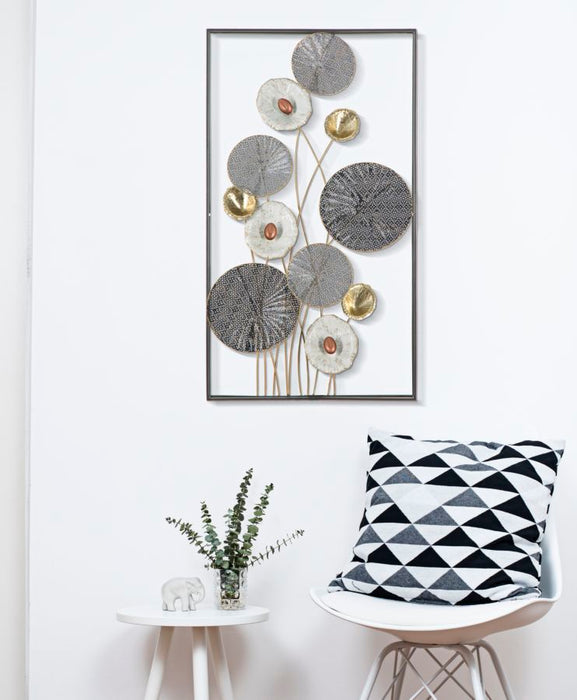 Decoratiune de Perete Mauro Ferretti Grid  50X6X90,5 cm, Multicolor
