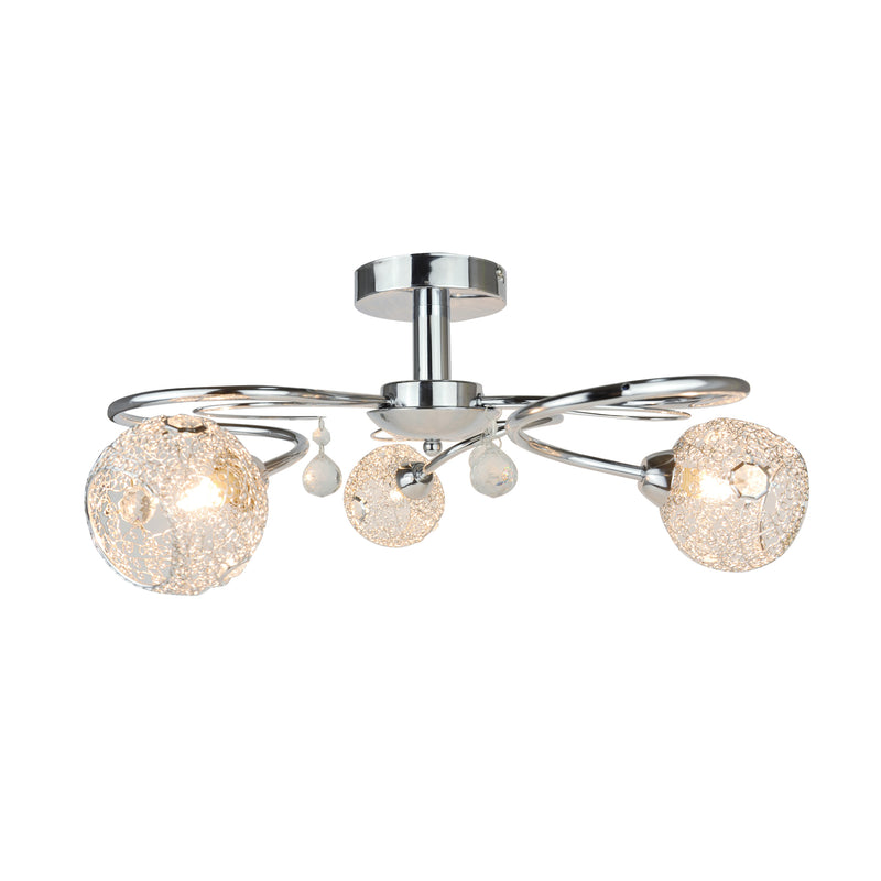 Plafoniera Zuma Line 3xG9 Crom / Transparent