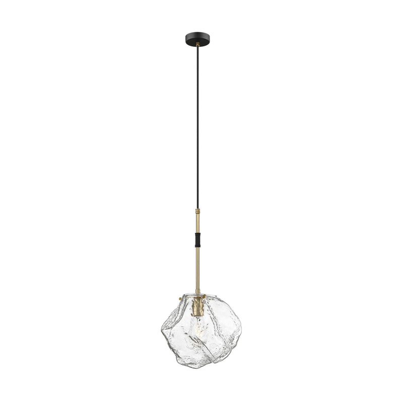 Lustra Zuma Line 1xE27 Negru Mat / Auriu