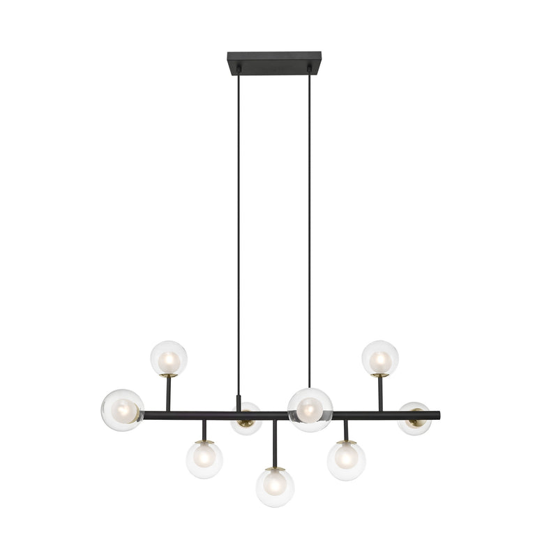 Lustra Zuma Line 9xG9 Negru Mat / Auriu