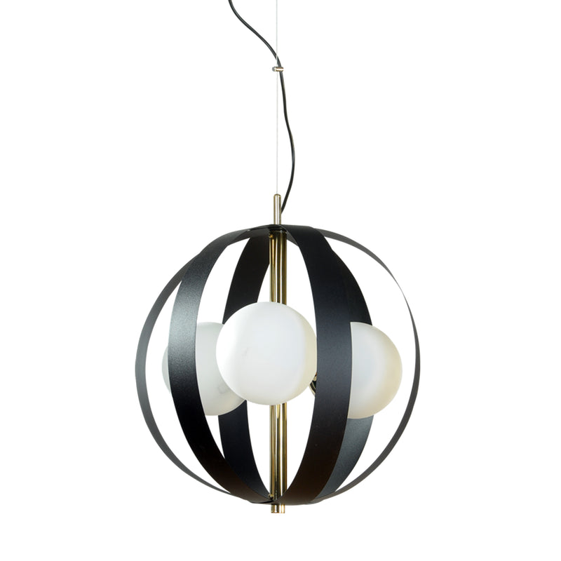 Lustra Zuma Line NELA 3xE14 Negru / Auriu