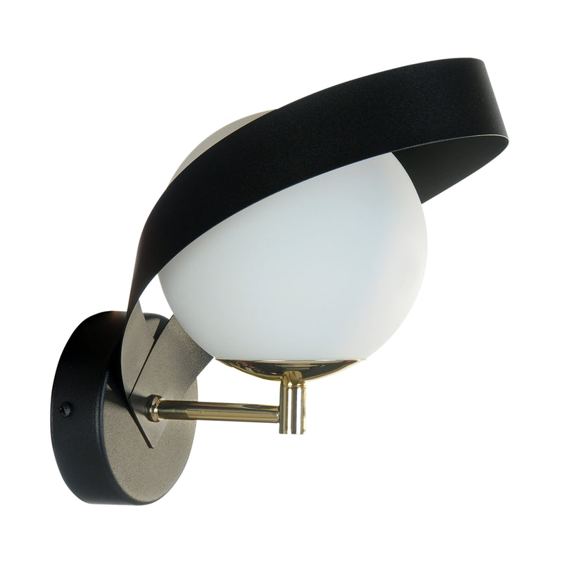 Aplica Zuma Line NELA 1xE14 Negru / Auriu