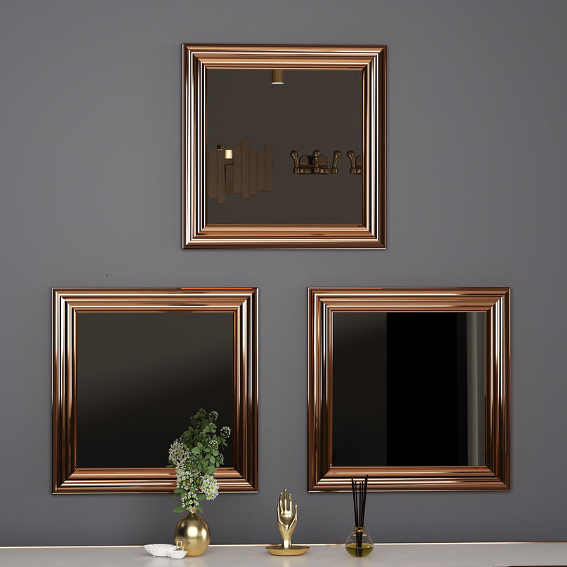 Set Oglinzi (3 Piese) Asi Home Otto - Bronz