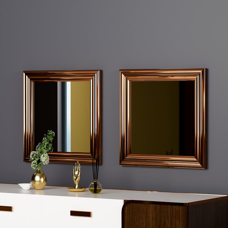 Set Oglinzi (2 Piese) Asi Home Bale - Bronz