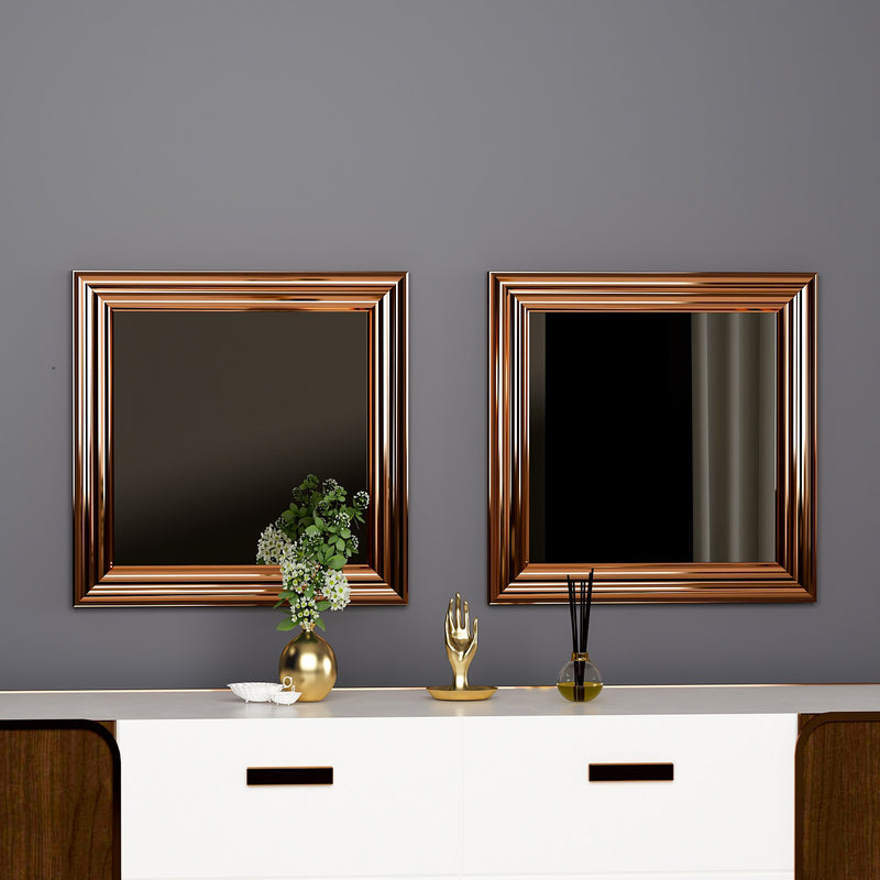 Set Oglinzi (2 Piese) Asi Home Bale - Bronz