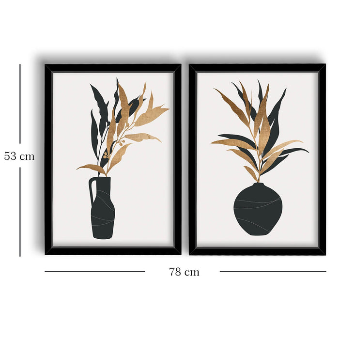 Set Tablouri Decorative Asi Home 2P3853NISCT-012, Inramat MDF, 38 x 53 cm, 2 Piese