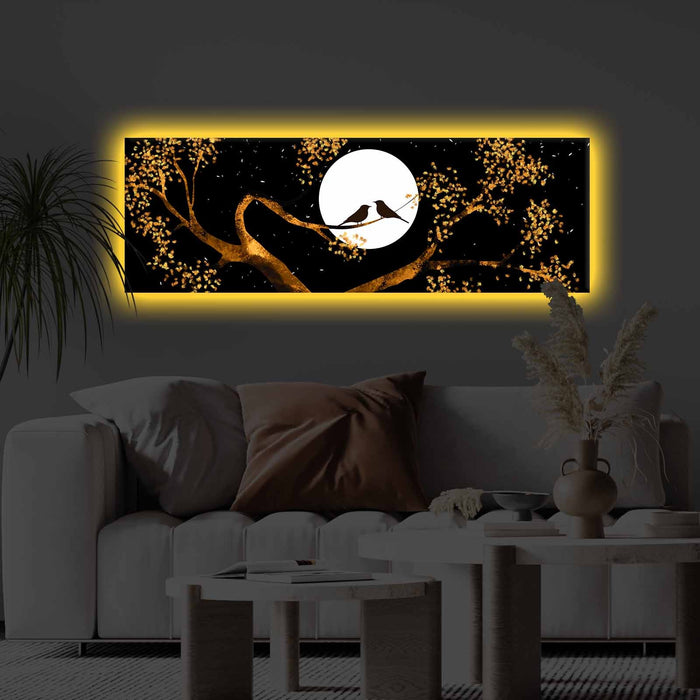 Tablou Canvas cu LED Asi Home 3090KTLGDACT - 016, 30 x 90 cm