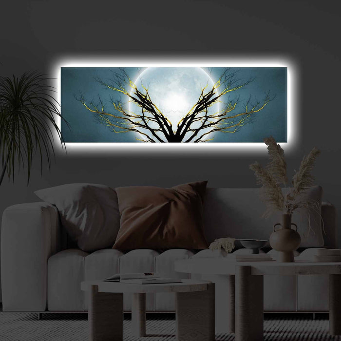 Tablou Canvas cu LED Asi Home 3090KTLGDACT - 018, 30 x 90 cm