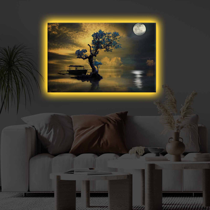 Tablou Canvas cu LED Asi Home 4570KTLGDACT - 016, 45 x 70 cm