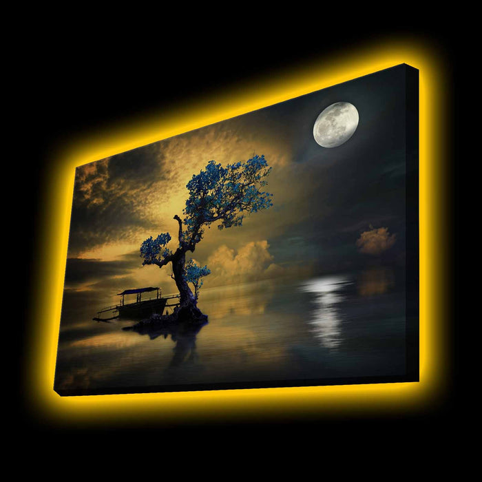 Tablou Canvas cu LED Asi Home 4570KTLGDACT - 016, 45 x 70 cm