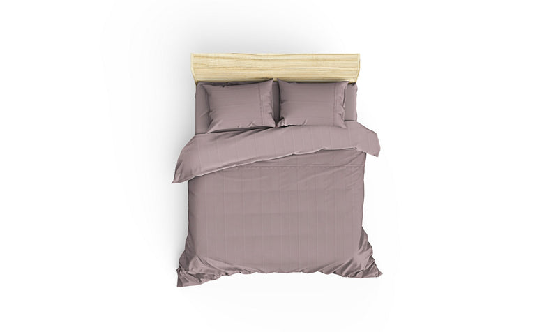 Set Lenjerie Dubla de Pat, 6 piese, Jasmin - Liliac